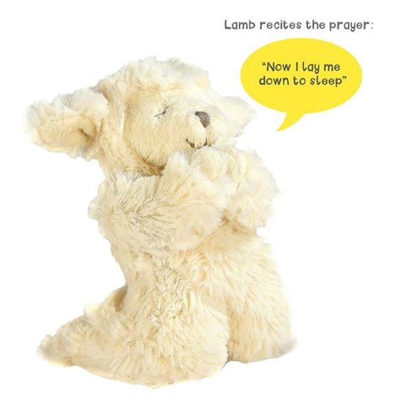 Baby Praying Musical Lamb and Prayer Book Gift Set in Keepsake Box,Baptism Gifts - Picture 3 of 6